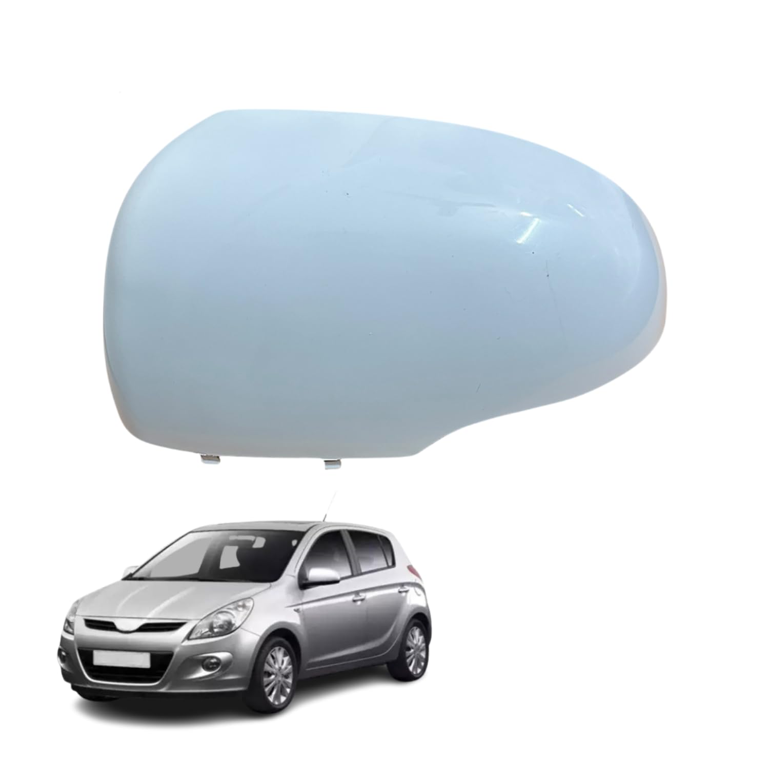  Side mirror Cover for Cars| Protects mirrors from Dust, Dirt Raindrops| Compatible for Hyundai i20 (Left Side)
