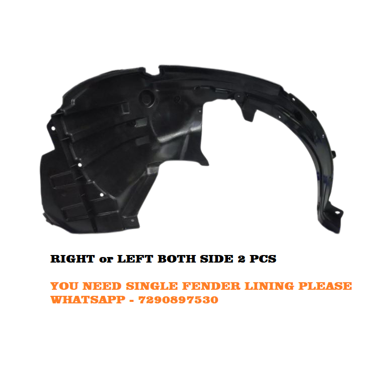 Car Front Tire Fender Lining Compatible With - Maruti WagonR 2019 Set Of 2 Pcs.