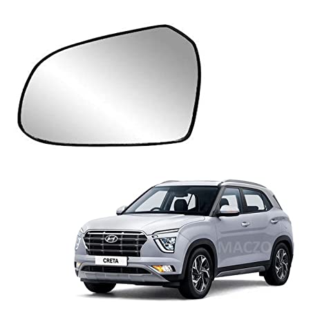 Car Replacement Left Side Rear View Mirror Glass for Hyundai Creta 2020-2023 New Model Type-2