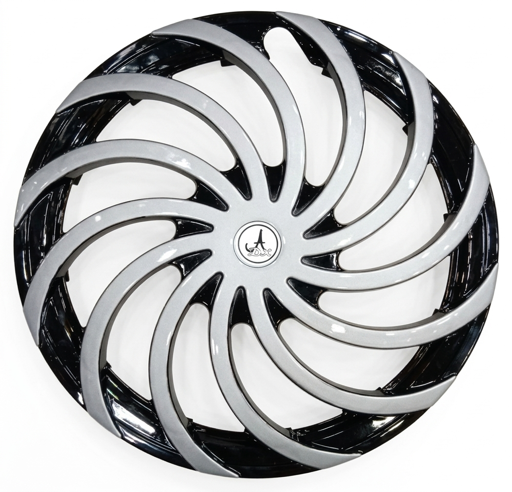 Thar ROXX 18 Inch Wheel Cover - Colour Black and Silver - A - 4 PCS