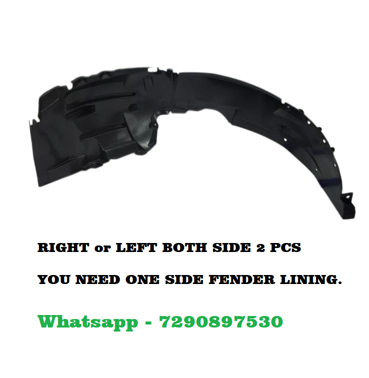 Car Front Tire Fender Lining Compatible With - Maruti Ciaz Set Of 2 Pcs.