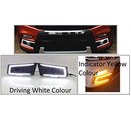Autogold Fog Light Lamp Assembly DRL LED Vitara Brezza - AUTO SPARE WORLD