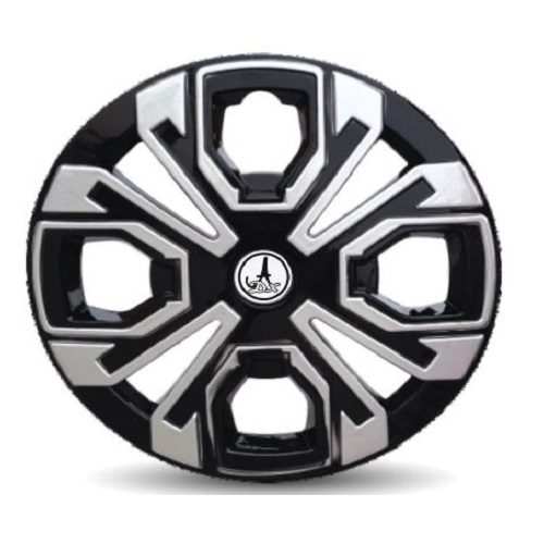 Car Universal Wheel Cover / HubCaps Black and Silver Colour (VELOCITY_DC_13) Compatible With - ALL 13 INCHES RIM SIZE