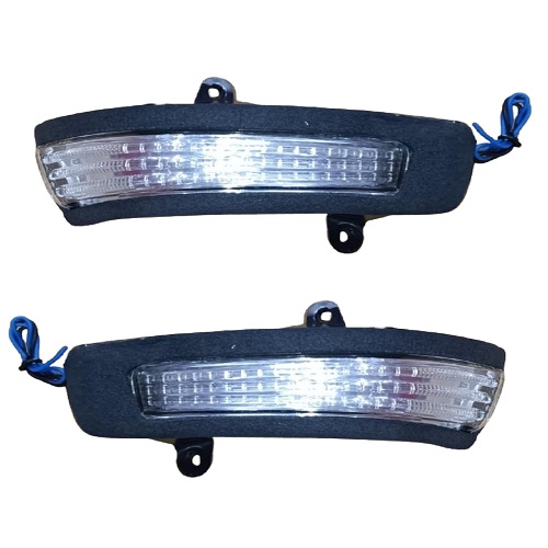 Left n Right Side Mirror Indicator Light Lamp compatible with Auto Fold Side Mirror Maruti Swift Dzire 2018-2022 Model -set of 2 Yellow- with Scotch Lock