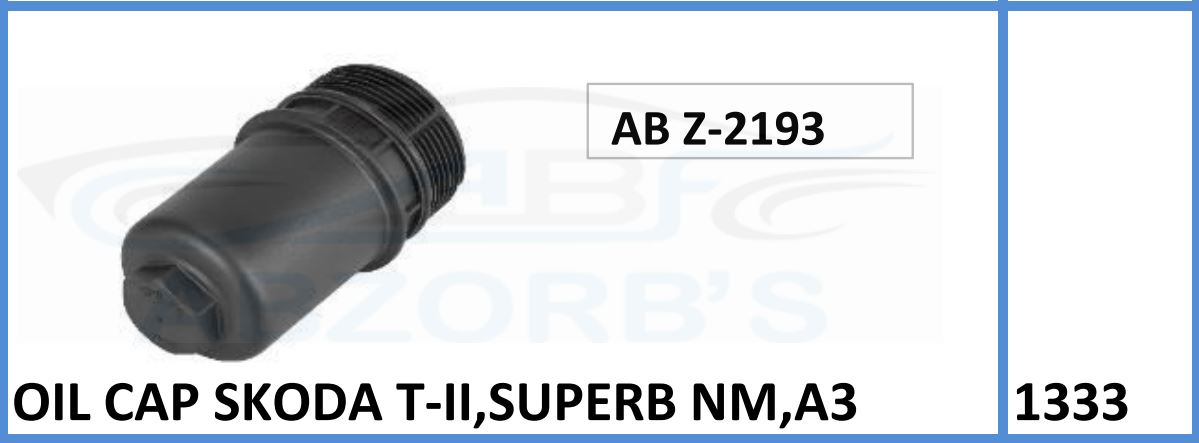 Oil Cap Compatible With Skoda T-2,Superb NM,A3 - ABZ-2193