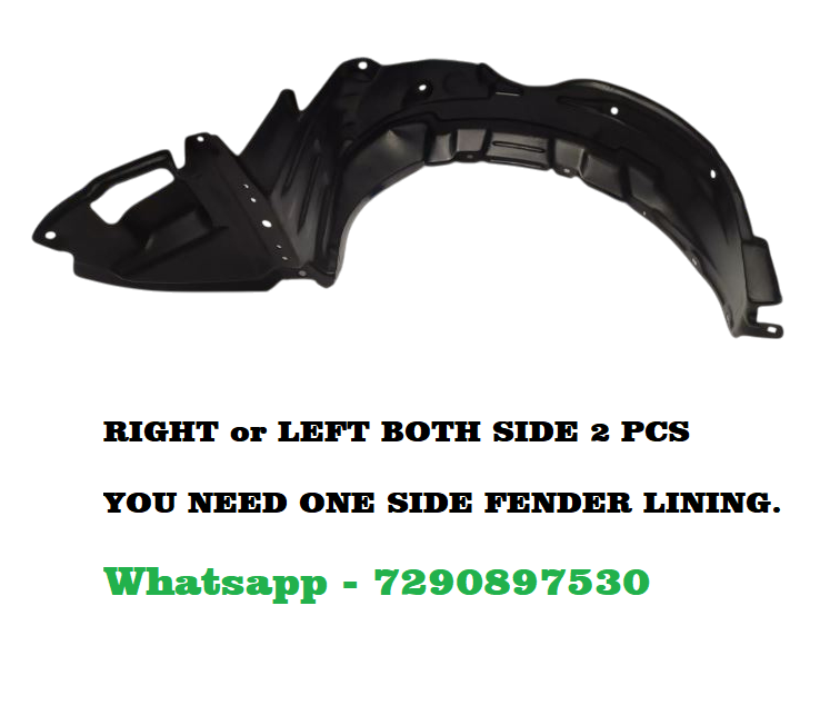 Car Front Tire Fender Lining Compatible With - Toyota Corolla Type 1 Set Of 2 Pcs.