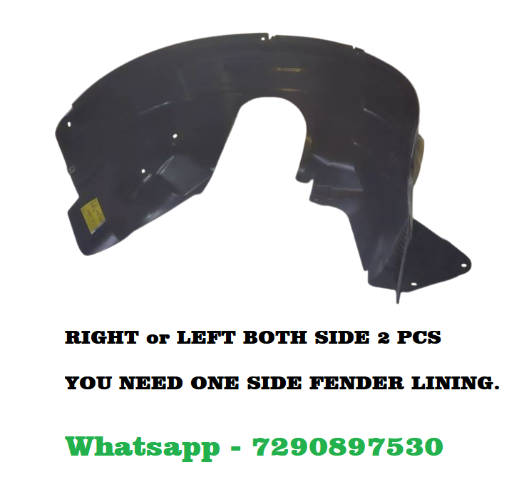 Car Front Tire Fender Lining Compatible With - Tata Nexon Set Of 2 Pcs.