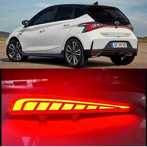 REFLECTOR LED WITH RUNNING MATRIX INDICATOR FUNCTION COMPATIIBLE FOR HYUNDAI ELITE I-20 2020 (SET OF 2) WITH FOUR WIRES (TYPE-A) SUITABLE FOR :- 2020-2023