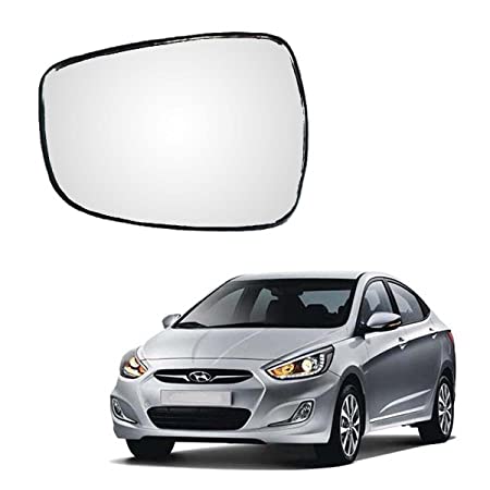 Car Replacement Left Side Rear View Mirror Glass for Hyundai Verna Fluidic 2011-2017 Model