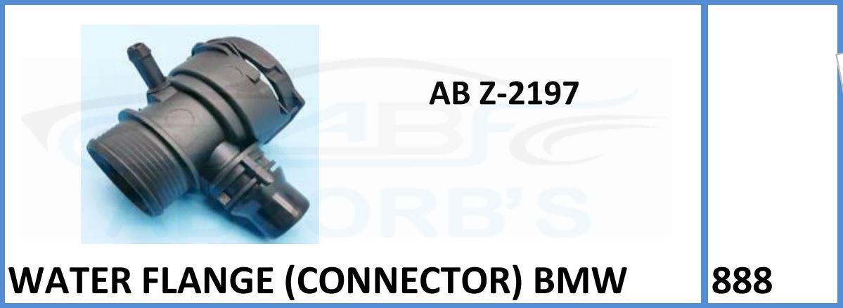 Water Flange Compatible With (Connector) Bmw - ABZ-2197