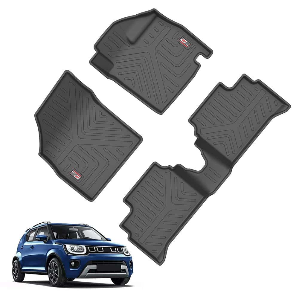AUTO SPARE WORLD - GFX Life Long Car Floor Mats for Maruti Suzuki Ignis (2016 ONWARDS)