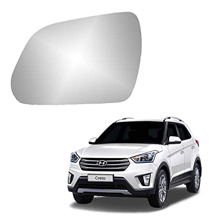 Car Replacement Left Side Rear View Mirror Glass for Hyundai Creta 2015-2020 Model Type-1