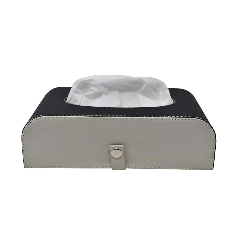 AUTO SPARE WORLD - GFX Leatherette Car Tissue Box (Universal Fit)
