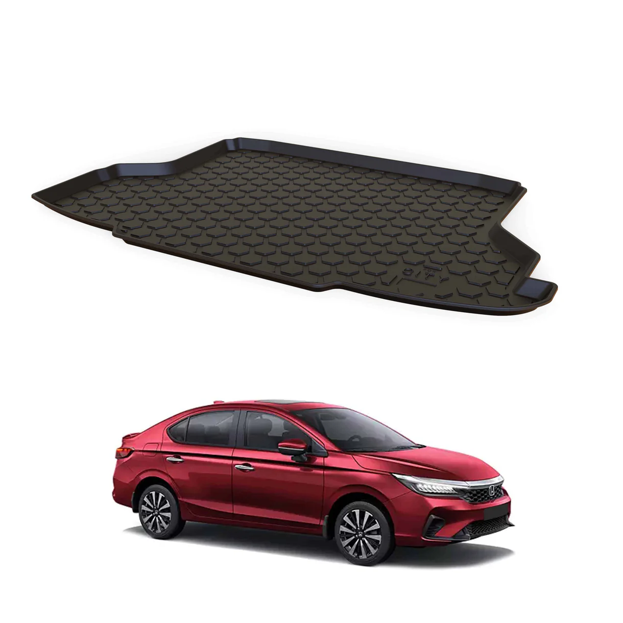 AUTO SPARE WORLD - GFX Premium Car Trunk Mat for Honda City (2020 Onwards)