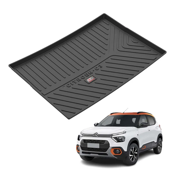AUTO SPARE WORLD - GFX Premium Car Trunk Mat for Citroen C3 (2022 Onwards)