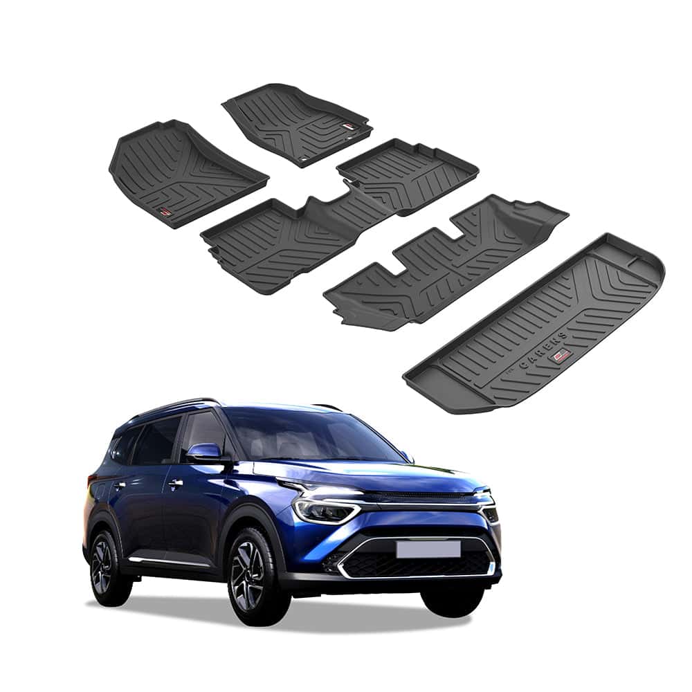 AUTO SPARE WORLD - GFX Life Long Car Floor Mats for Kia Carens (2022 ONWARDS)