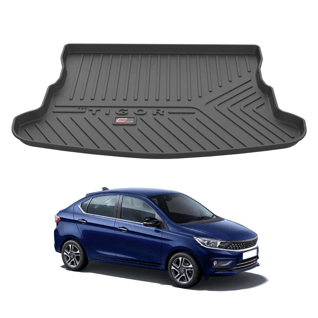 AUTO SPARE WORLD - GFX Premium Car Trunk Mat for Tata Tigor (2020 Onwards)