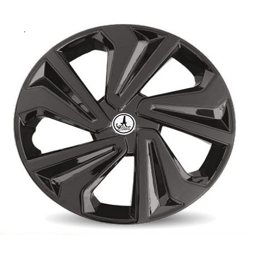 Car Wheel Cover Universal Corona Grey and Black Color Design Available 12'' 13'' 14'' 15'' inches Size Compatible With - R14 INCH Wheel Size