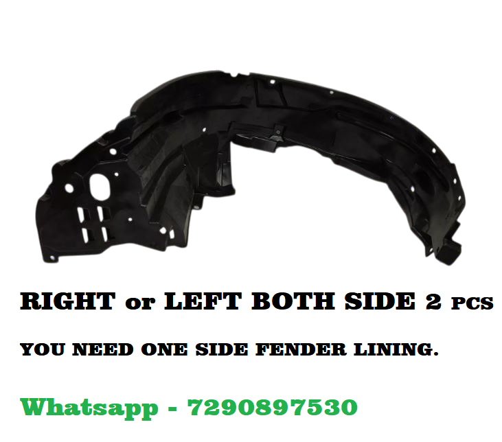 Car Front Tire Fender Lining Compatible With - Honda Civic Set Of 2 Pcs.