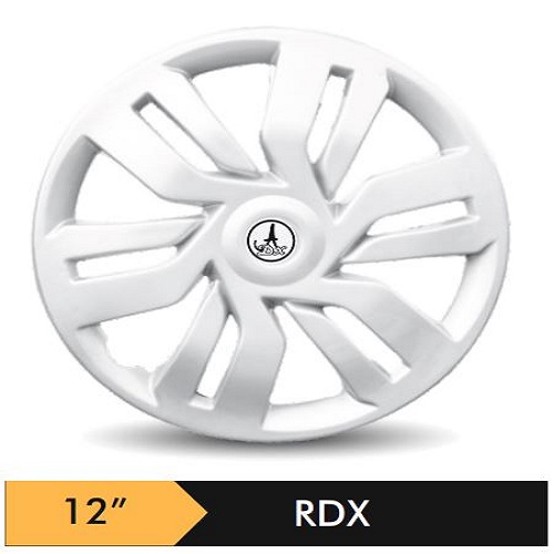 Car Wheel Cover/caps (RDX - SILVER) Compatible With - R12 INCHES RIM SIZE