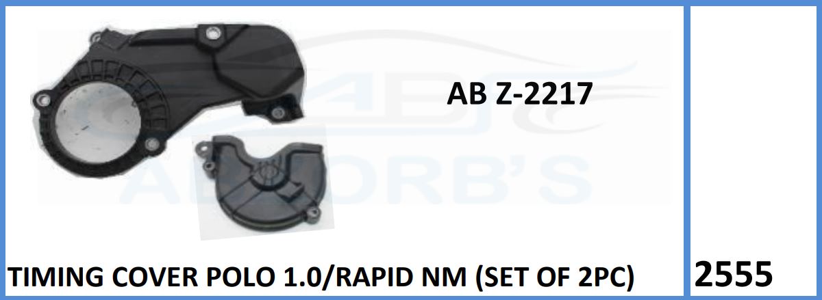 Timing Cover Compatible With Polo 1.0/Rapid NM (Set Of 2pc) - ABZ-2217