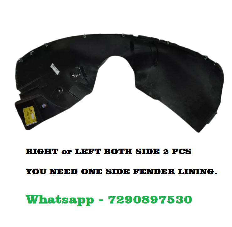 Car Front Tire Fender Lining Compatible With - Tata Indica Vista/Manza Set Of 2 Pcs.
