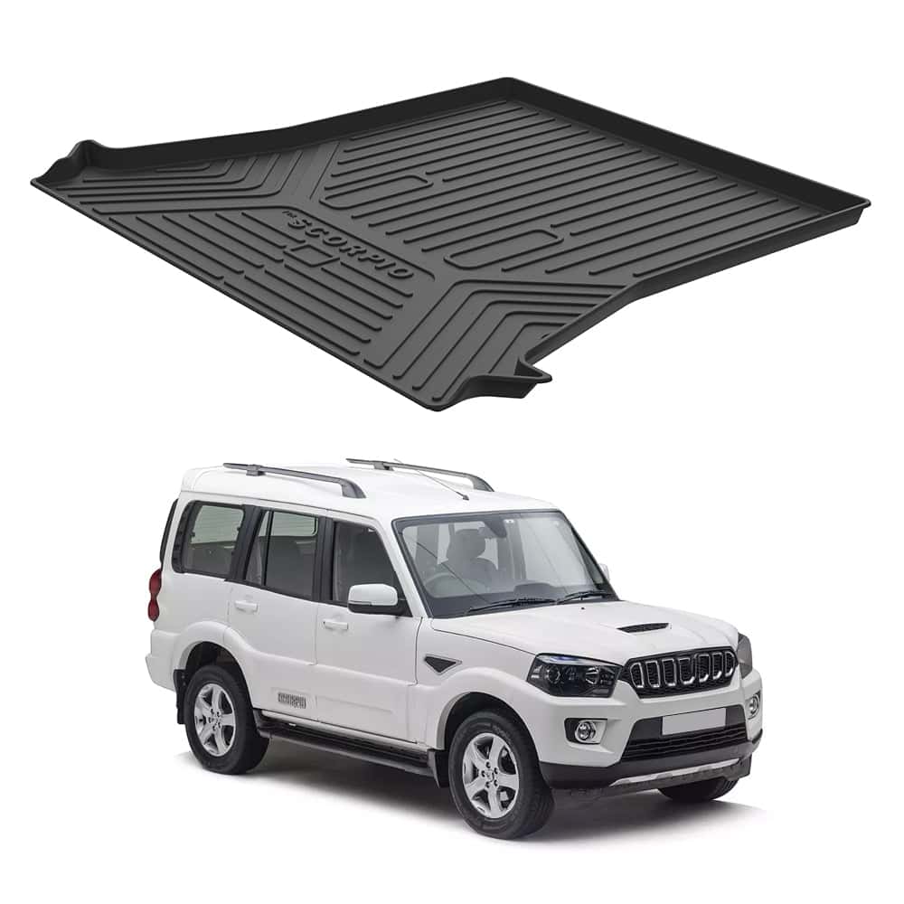 AUTO SPARE WORLD - GFX Premium Car Trunk Mat for Mahindra Scorpio (2017 Onwards)