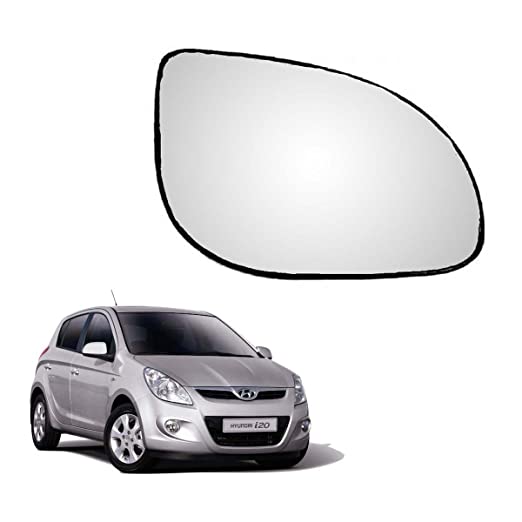 Car Replacement Right Side Rear View Mirror Glass for Hyundai i20 old (Model 2008-2014)