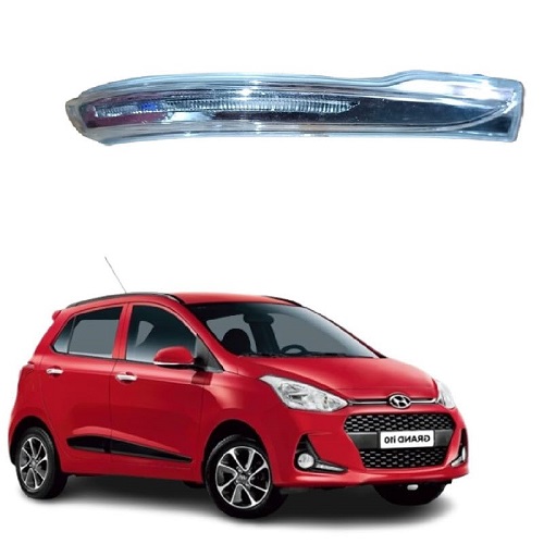 Side Mirror Indicator Light Signal Light compatible with Hundai Grand i10 2013-2020 Model set of 1 Yellow- With Scotch Lock (RIGHT DRIVER SIDE)
