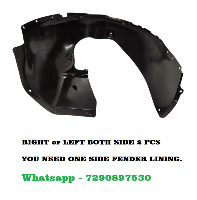 Car Front Tire Fender Lining Compatible With - Hyundai Creta Set Of 2 Pcs.