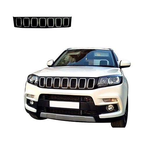 Car Compass Style Front Grill Compatible with Vitara Brezza Type 1(2016-2019)