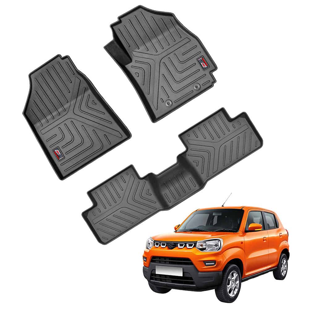 AUTO SPARE WORLD - GFX Life Long Car Floor Mat for Maruti Suzuki S-Presso (2019 Onwards)