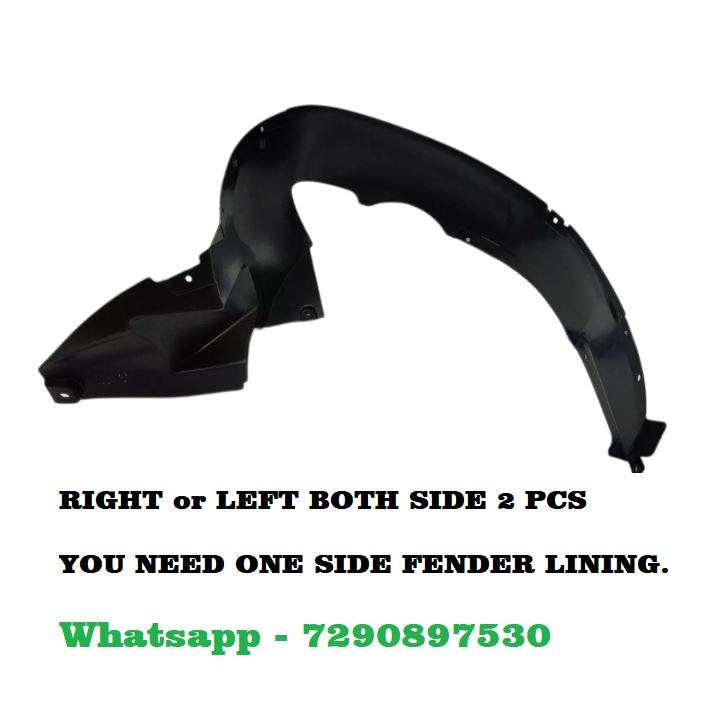 Car Front Tire Fender Lining Compatible With - Chevrolet SAIL/SAIL UVA Set Of 2 Pcs.