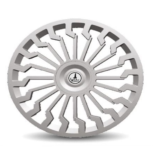 Car Wheel Cover Universal Sigma Silver Color Design Available 12'' 13'' 14'' 15'' inches Size Compatible With - R15 INCH Wheel Size