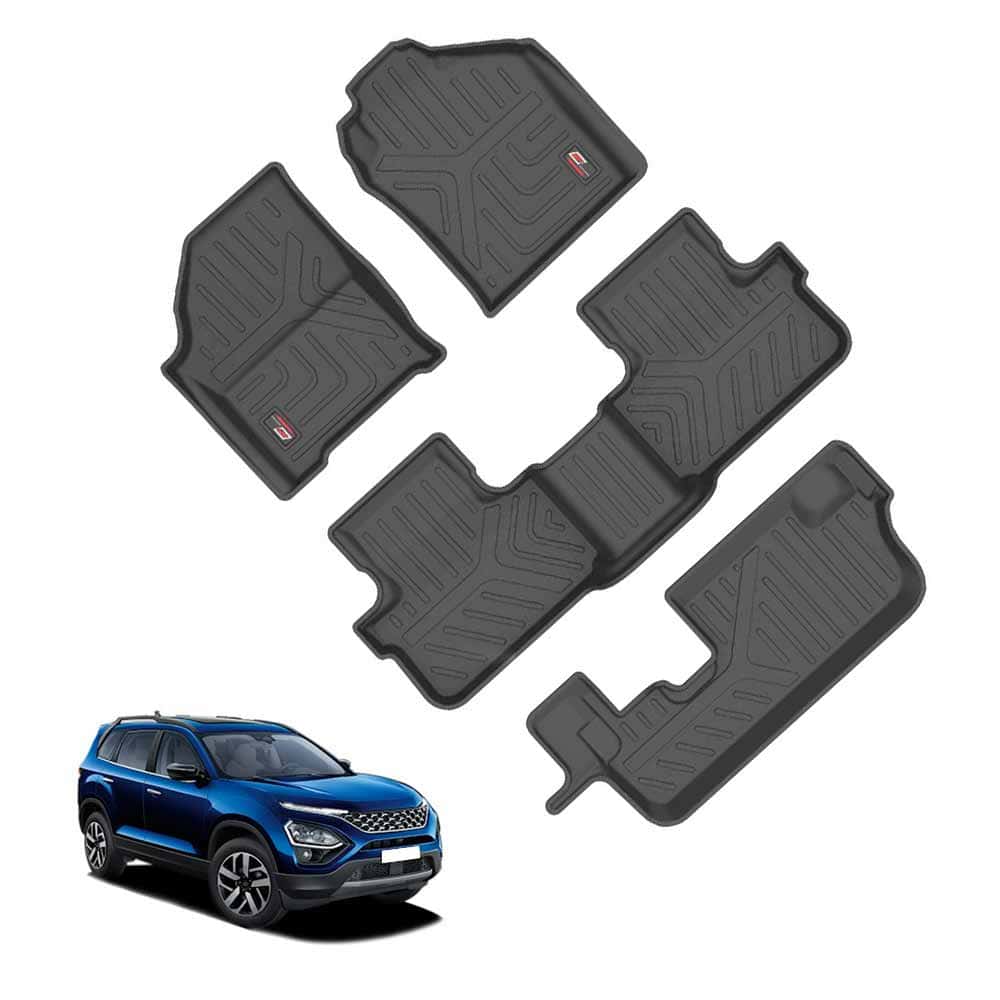 AUTO SPARE WORLD - GFX Life Long Car Floor Mats for Tata Motors Safari - Manual (2023)