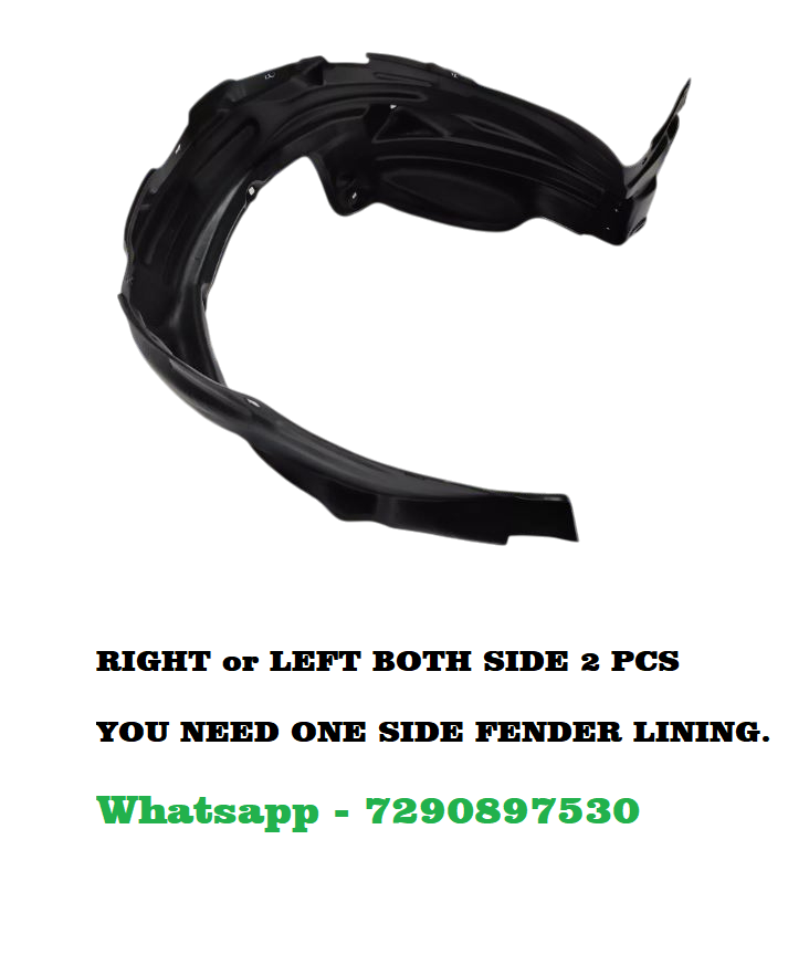 Car Front Tire Fender Lining Compatible With - Toyota Fortuner Type 2 Set Of 2 Pcs.