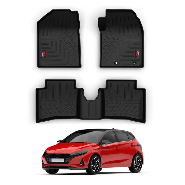AUTO SPARE WORLD - GFX Life Long Car Floor Mats for Hyundai I-20 (2020 ONWARDS)
