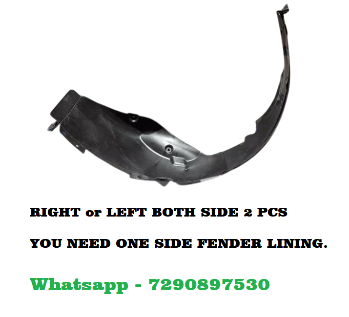 Car Front Tire Fender Lining Compatible With - Hyundai Xcent Type 2 (2017) Set Of 2 Pcs.