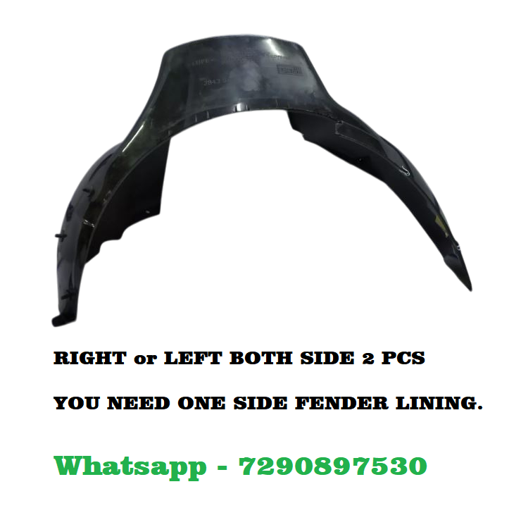 Car Front Tire Fender Lining Compatible With - Tata Indica V1/Indigo Set Of 2 Pcs.