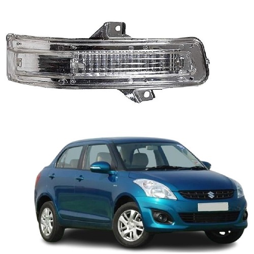 Side Mirror Indicator Light Lamp compatible with Maruti Swift Dzire Type 2 2012-2016 Model Yellow (RIGHT DRIVER SIDE)