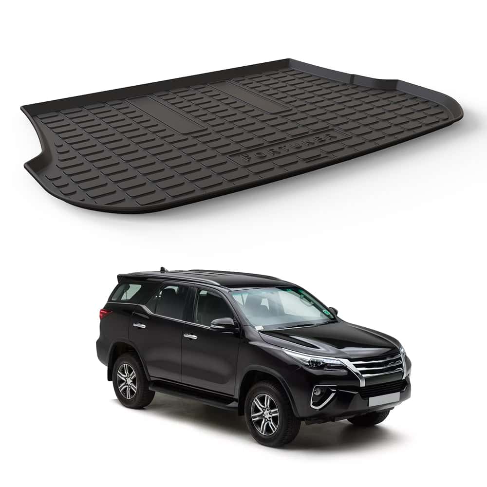 AUTO SPARE WORLD - GFX Premium Car Trunk Mat for Toyota Fortuner (2016 Onwards)