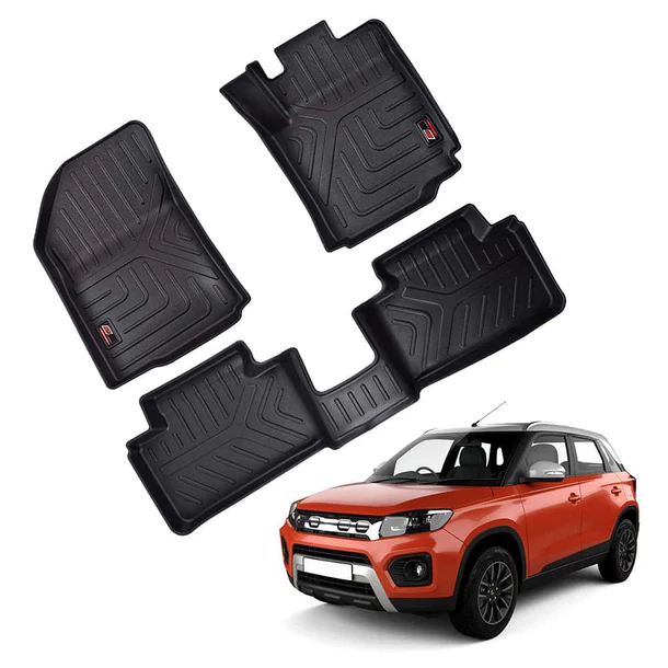 AUTO SPARE WORLD - GFX Life Long Car Floor Mats for Maruti Suzuki Brezza (2016-2019)