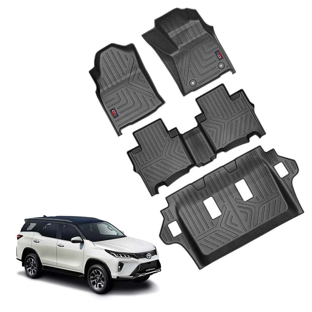 AUTO SPARE WORLD - GFX Life Long Car Floor Mat for Toyota Legender - Automatic (2021 Onwards)