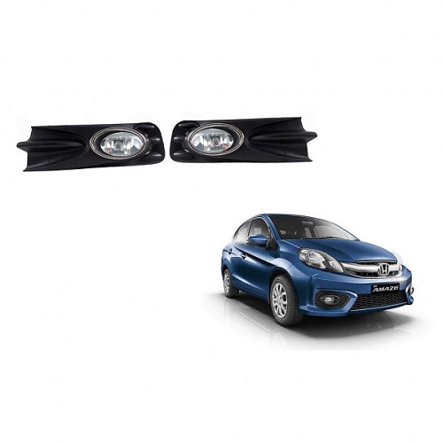 Globex Fog Light Lamp Assembly Amaze Type 1/Brio/Mobilio (With Bulb, Wiring Kit, Bezel - AUTO SPARE WORLD