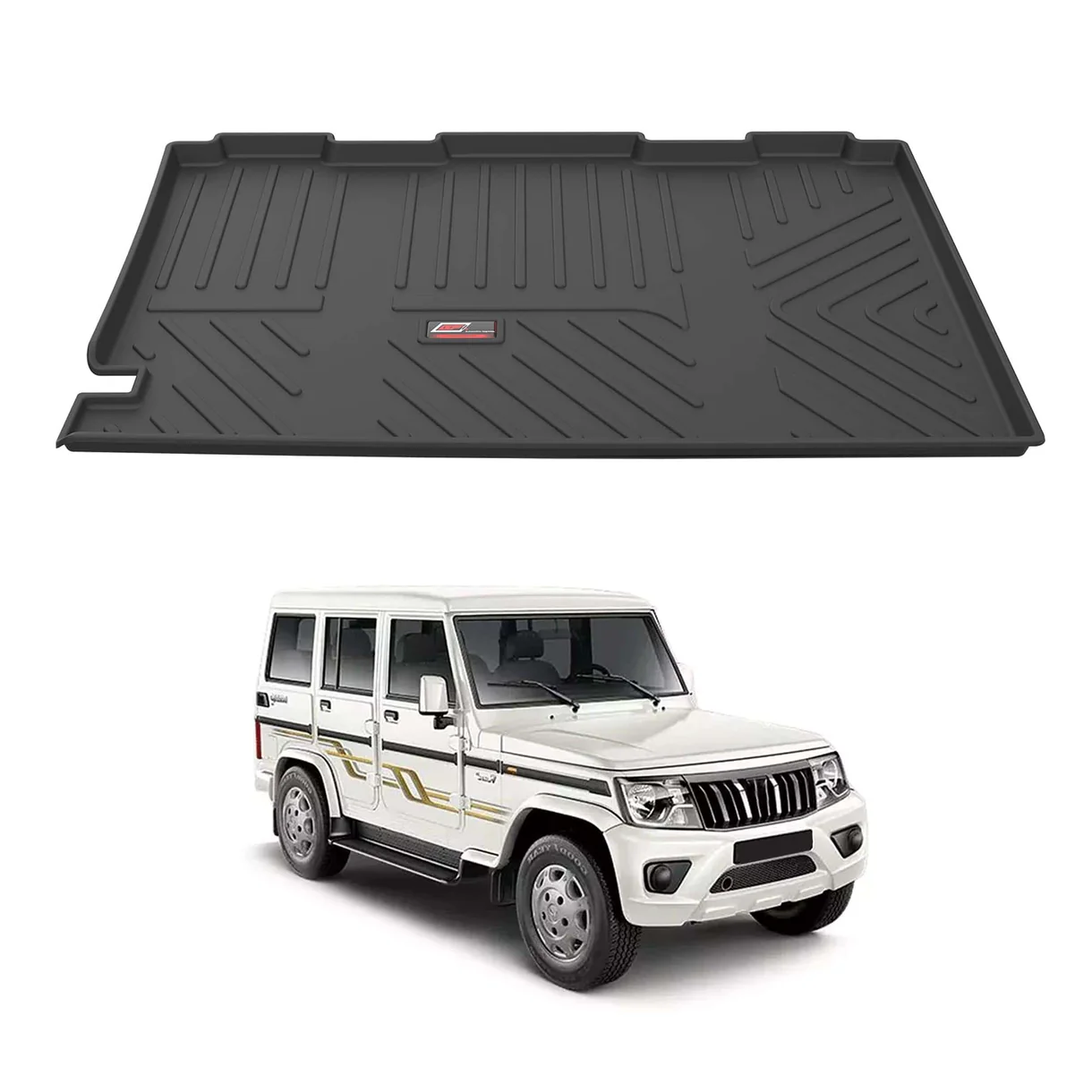 AUTO SPARE WORLD - GFX Premium Car Trunk Mat for Mahindra Bolero (2023)