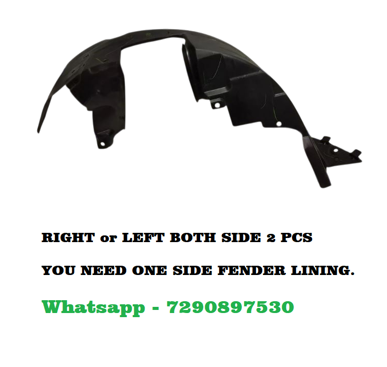 Car Front Tire Fender Lining Compatible With - Renault KWID Set Of 2 Pcs.