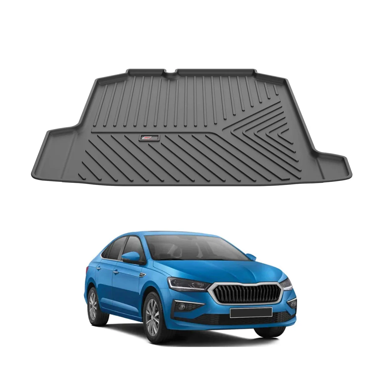 AUTO SPARE WORLD - GFX Premium Car Trunk Mat for Skoda Slavia (2022 Onwards)