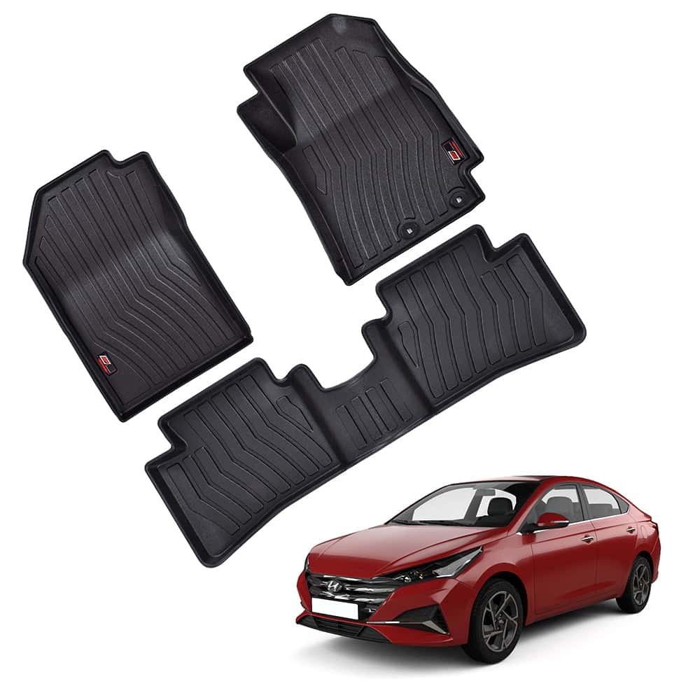 AUTO SPARE WORLD - GFX Life Long Car Floor Mats for Hyundai Verna (2020 Onwards)