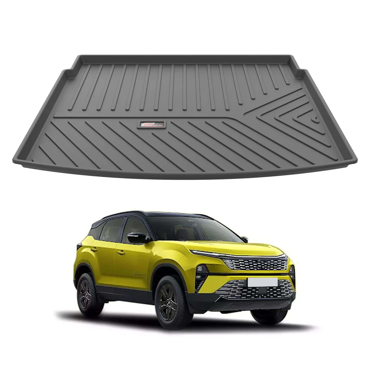 AUTO SPARE WORLD - GFX Premium Car Trunk Mat for Tata Harrier (2023 Onwards)