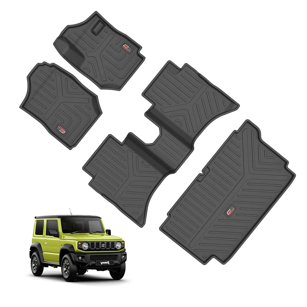 AUTO SPARE WORLD - GFX Life Long Car Floor Mats for Maruti Suzuki Jimny - Automatic (2023 ONWARDS)